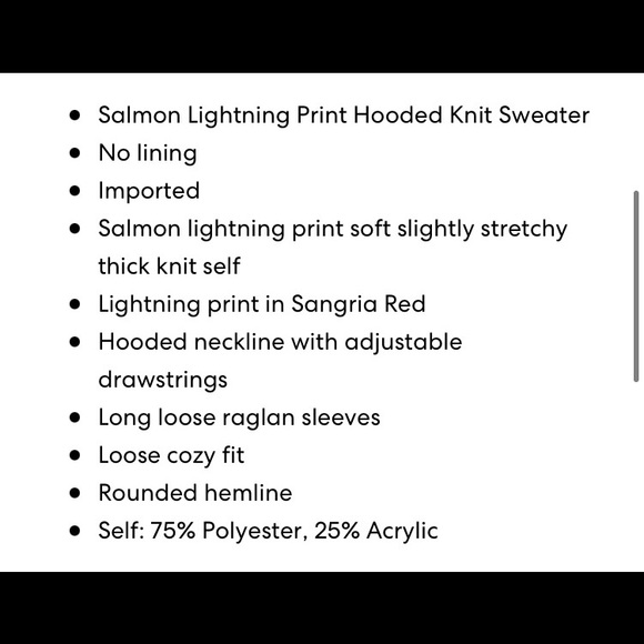 NWT⚡️Cozy Pullover Hoodie Medium Pink Long Sleeve Lightning Bolt Teddy Fuzzy - Picture 15 of 16